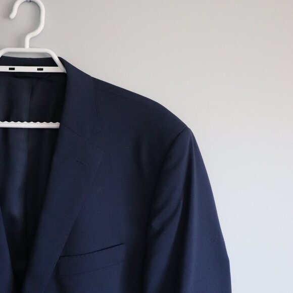 Ralph Lauren Men's Blue 44L Single-Breasted Wool V-Neck Formal Lined Blazer - Picture 5 of 15